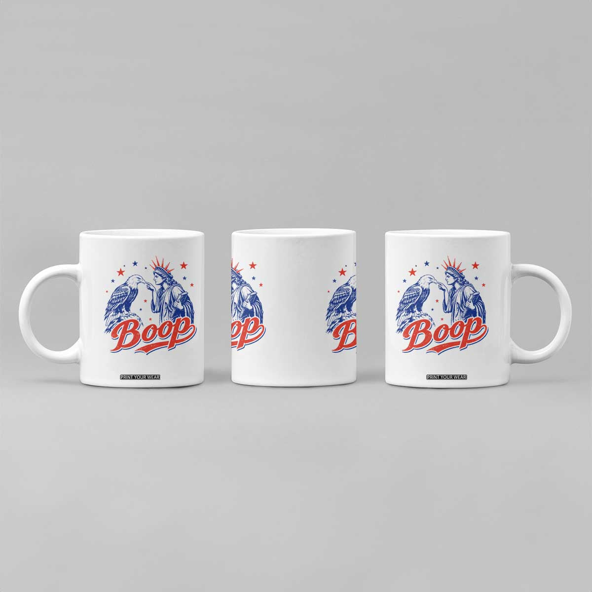 Boop Statue of Liberty and Eagle 4th of July Coffee Mug