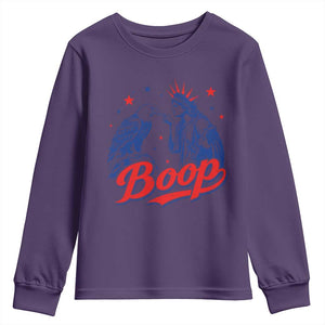 Boop Statue of Liberty and Eagle 4th of July Youth Sweatshirt