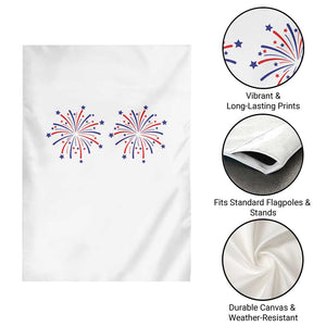 Funny Fireworks 4th of July Adult Humor Garden Flag Just Here for The Fireworks