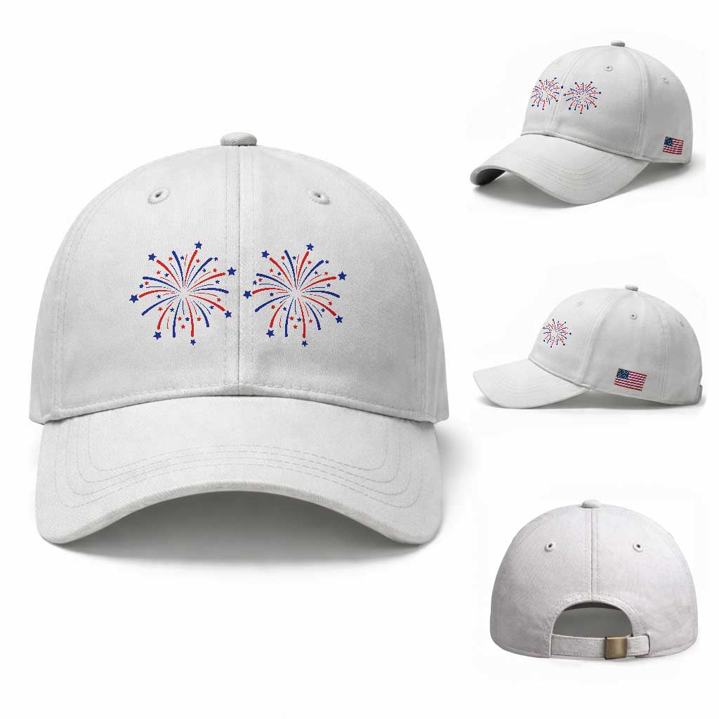 Funny Fireworks 4th of July Adult Humor Baseball Cap Just Here for The Fireworks