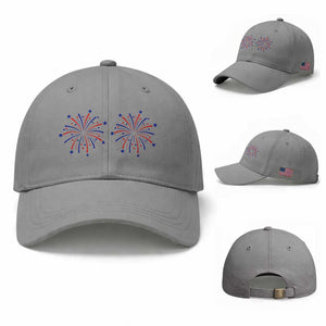Funny Fireworks 4th of July Adult Humor Baseball Cap Just Here for The Fireworks