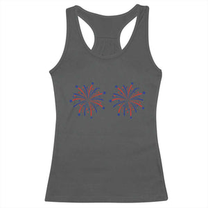 Funny Fireworks 4th of July Adult Humor Racerback Tank Top Just Here for The Fireworks