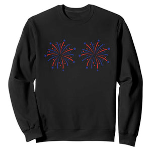 Funny Fireworks 4th of July Adult Humor Sweatshirt Just Here for The Fireworks
