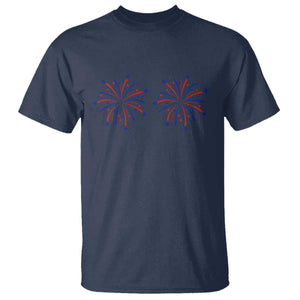 Funny Fireworks 4th of July Adult Humor T Shirt Just Here for The Fireworks