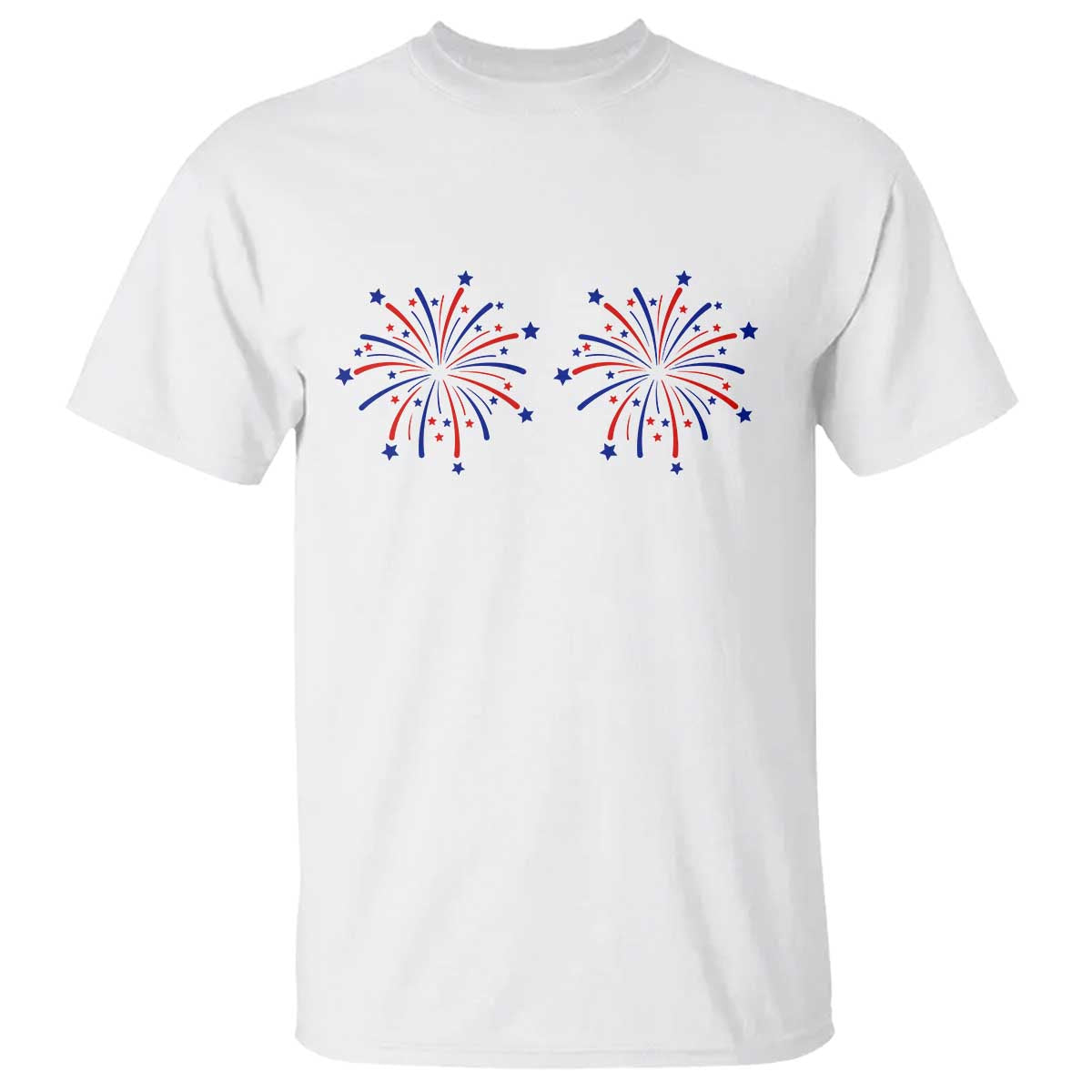 Funny Fireworks 4th of July Adult Humor T Shirt Just Here for The Fireworks TS11 White Print Your Wear