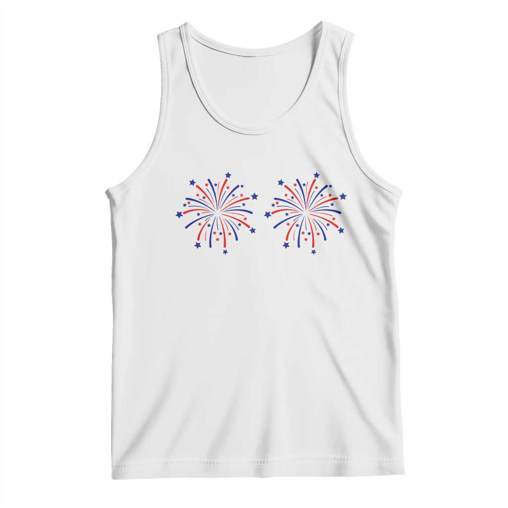 Funny Fireworks 4th of July Adult Humor Tank Top Just Here for The Fireworks