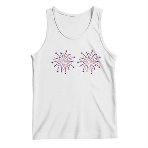 Funny Fireworks 4th of July Adult Humor Tank Top Just Here for The Fireworks