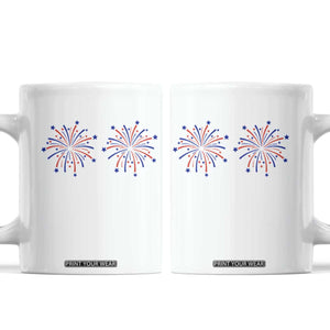 Funny Fireworks 4th of July Adult Humor Coffee Mug Just Here for The Fireworks