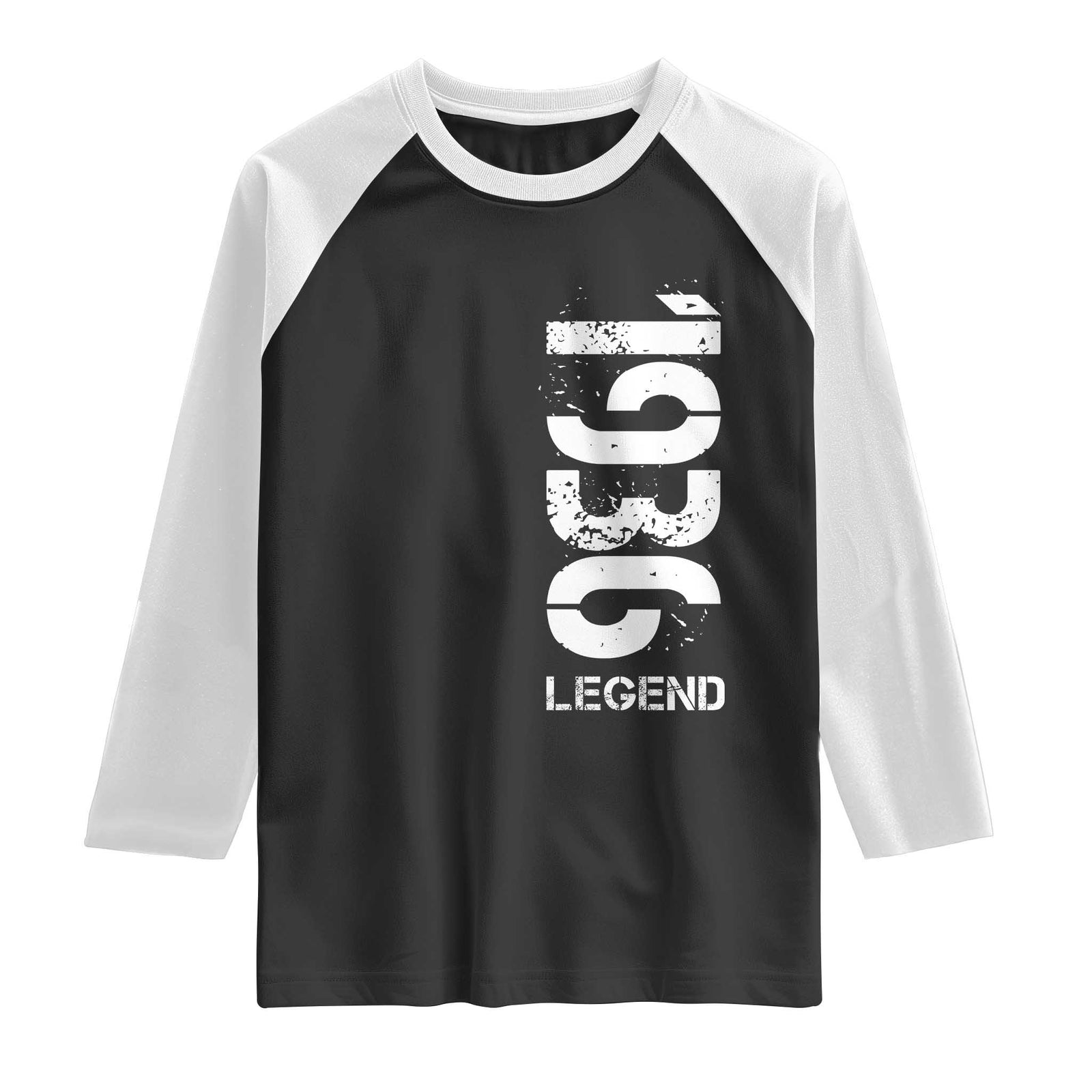 Vintage 1936 Legend Raglan Shirt 90th Birthday Gifts Special Milestone TS11 Black White Print Your Wear