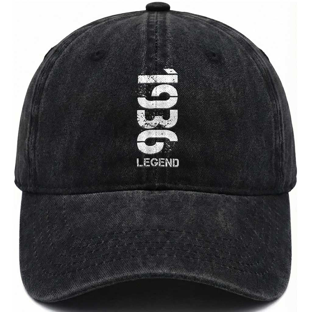 Vintage 1936 Legend Washed Cotton Baseball Cap 90th Birthday Gifts Special Milestone