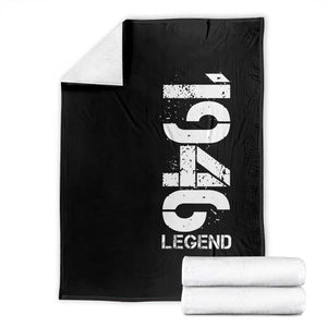 Vintage 1946 Legend Throw Blanket 80th Birthday Gifts Special Milestone