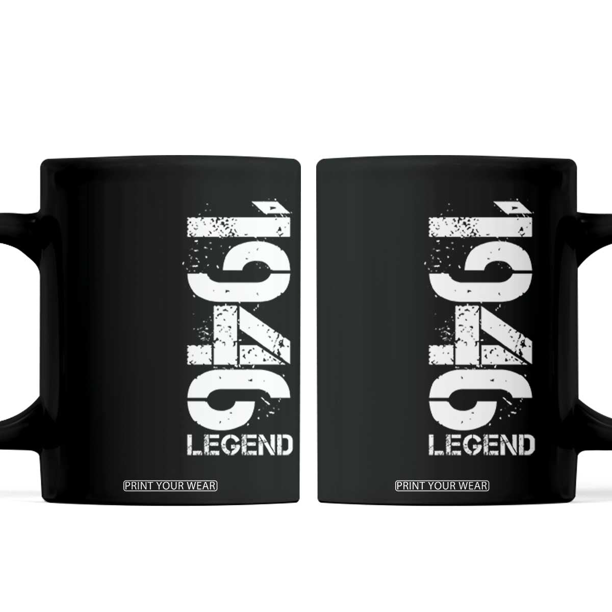 Vintage 1946 Legend Coffee Mug 80th Birthday Gifts Special Milestone TS11 Black Print Your Wear