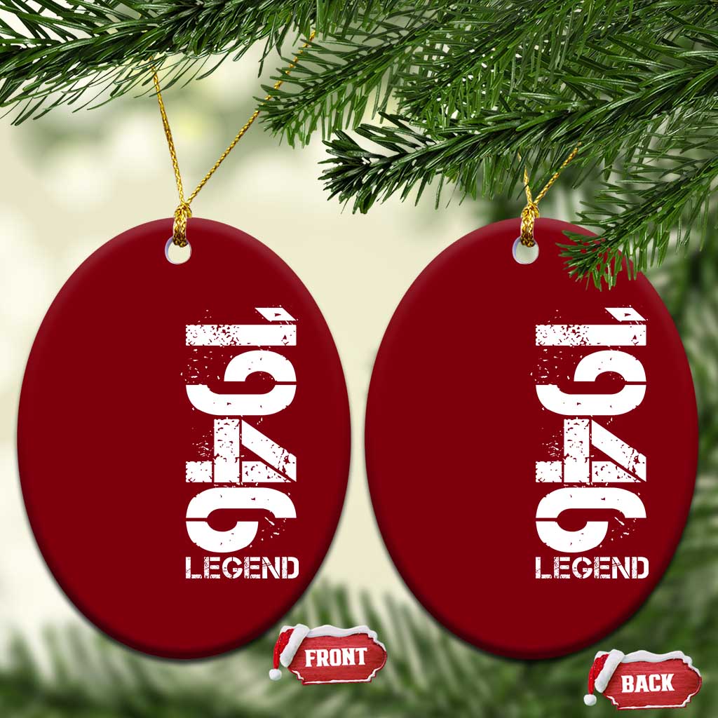 Vintage 1946 Legend Ceramic Ornament 80th Birthday Gifts Special Milestone