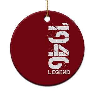 Vintage 1946 Legend Ceramic Ornament 80th Birthday Gifts Special Milestone