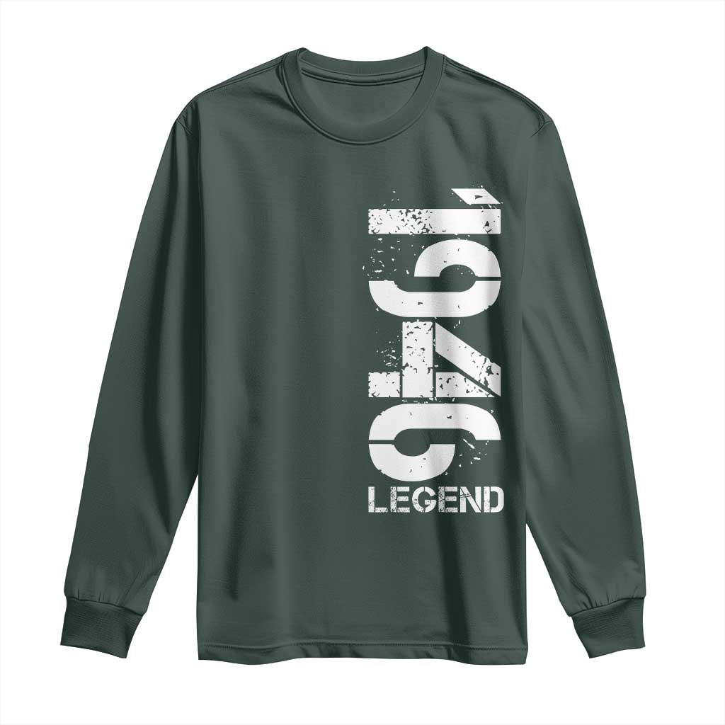 Vintage 1946 Legend Long Sleeve Shirt 80th Birthday Gifts Special Milestone