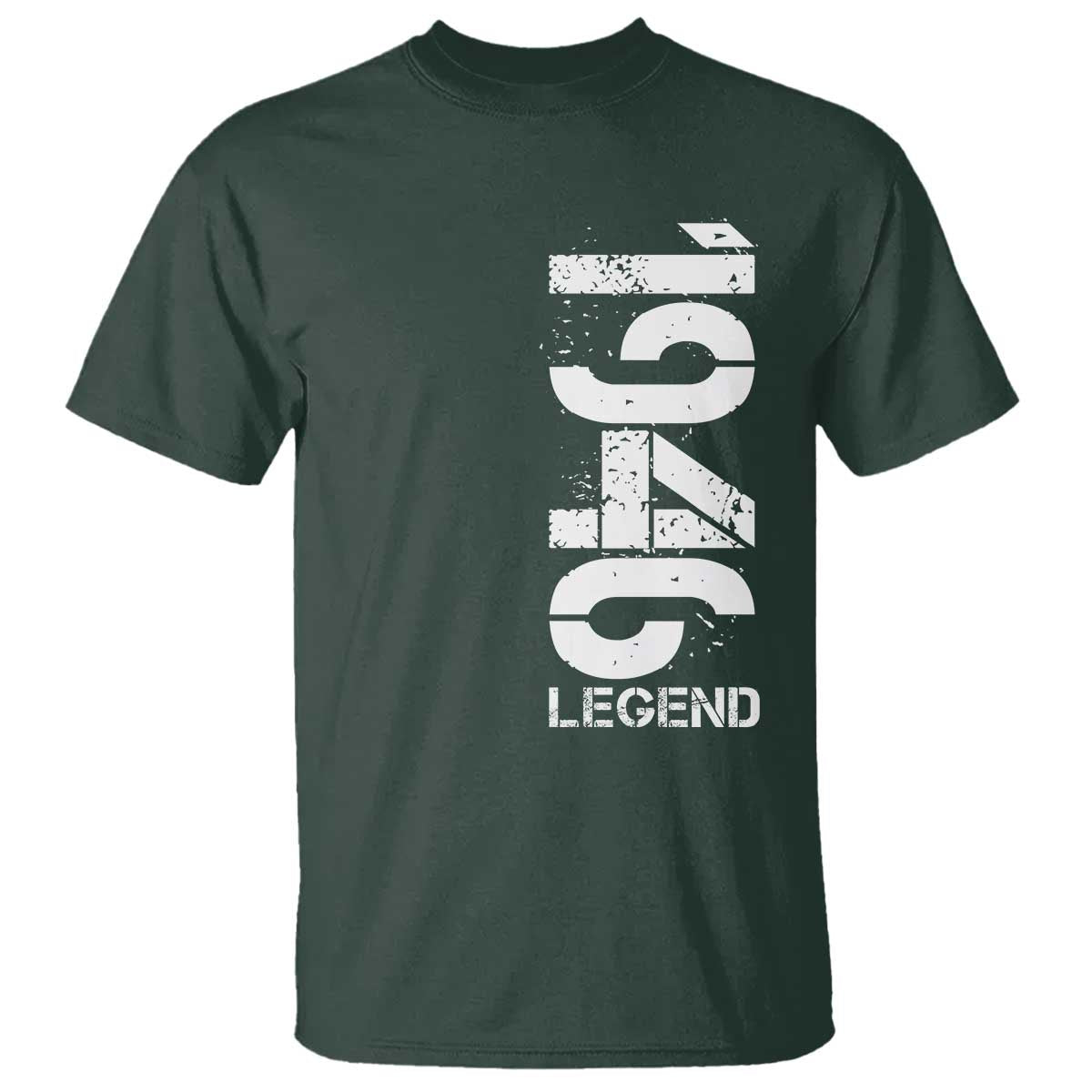 Vintage 1946 Legend T Shirt 80th Birthday Gifts Special Milestone TS11 Dark Forest Green Print Your Wear