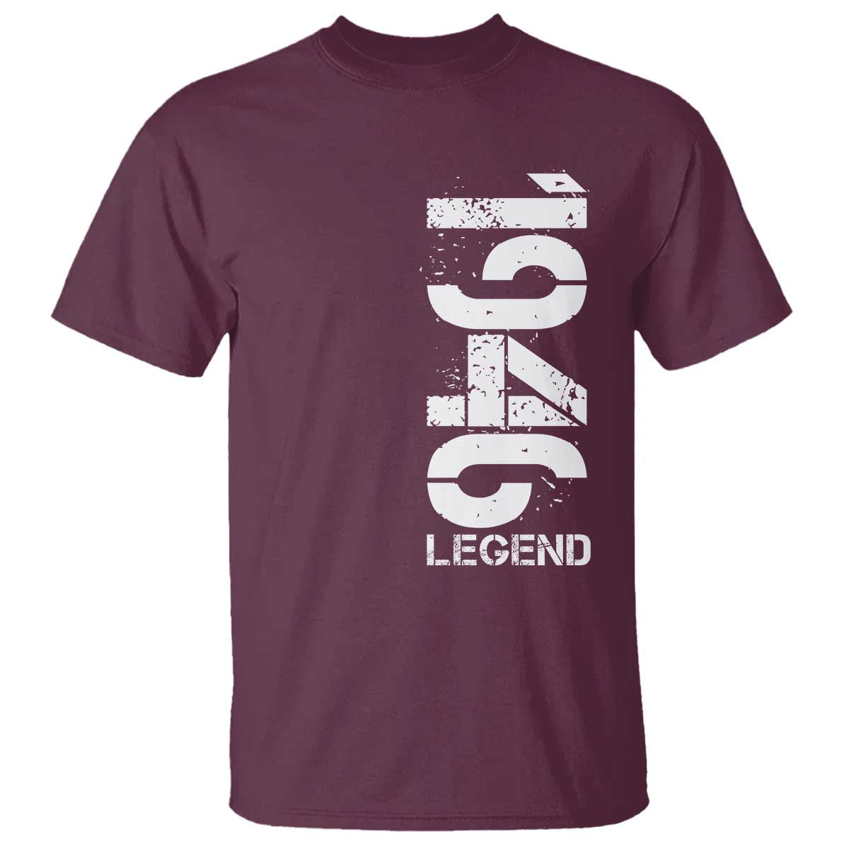 Vintage 1946 Legend T Shirt 80th Birthday Gifts Special Milestone TS11 Maroon Print Your Wear