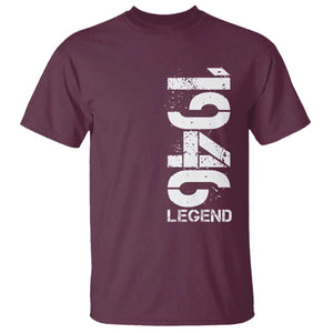 Vintage 1946 Legend T Shirt 80th Birthday Gifts Special Milestone TS11 Maroon Print Your Wear