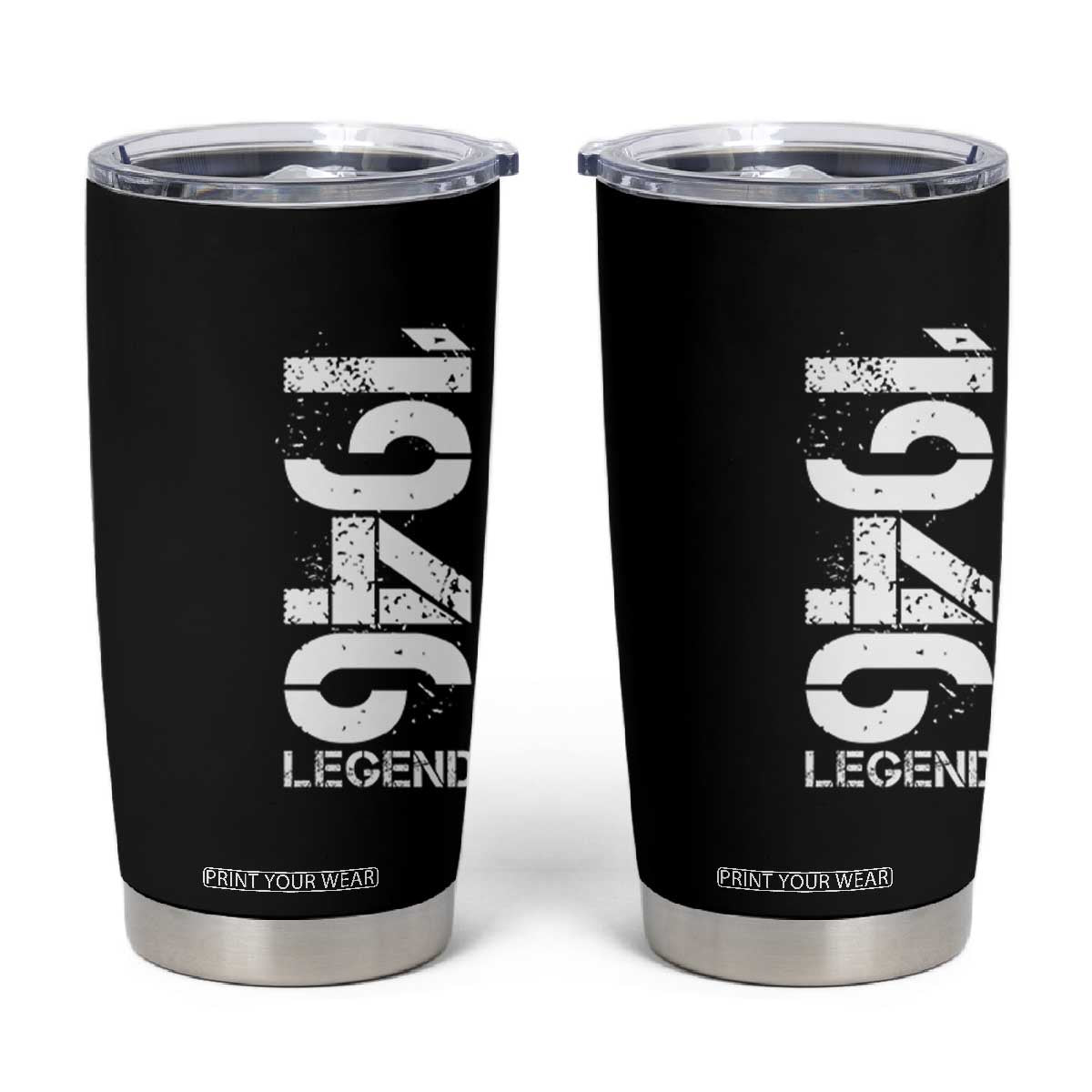 Vintage 1946 Legend Tumbler Cup 80th Birthday Gifts Special Milestone TS11 Black Print Your Wear