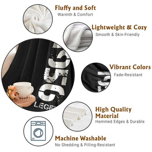 Vintage 1956 Legend Throw Blanket 70th Birthday Gifts Special Milestone