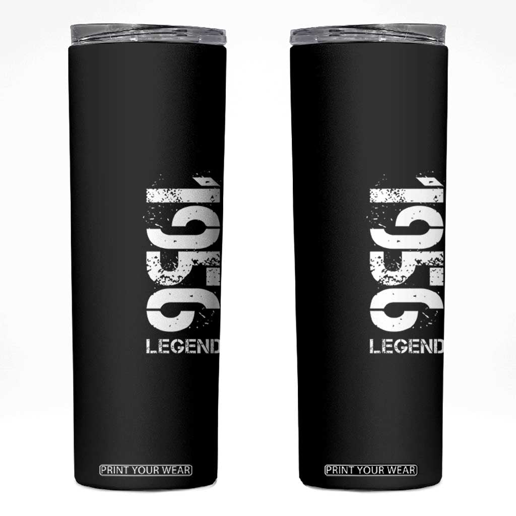 Vintage 1956 Legend Skinny Tumbler 70th Birthday Gifts Special Milestone TS11 Black Print Your Wear