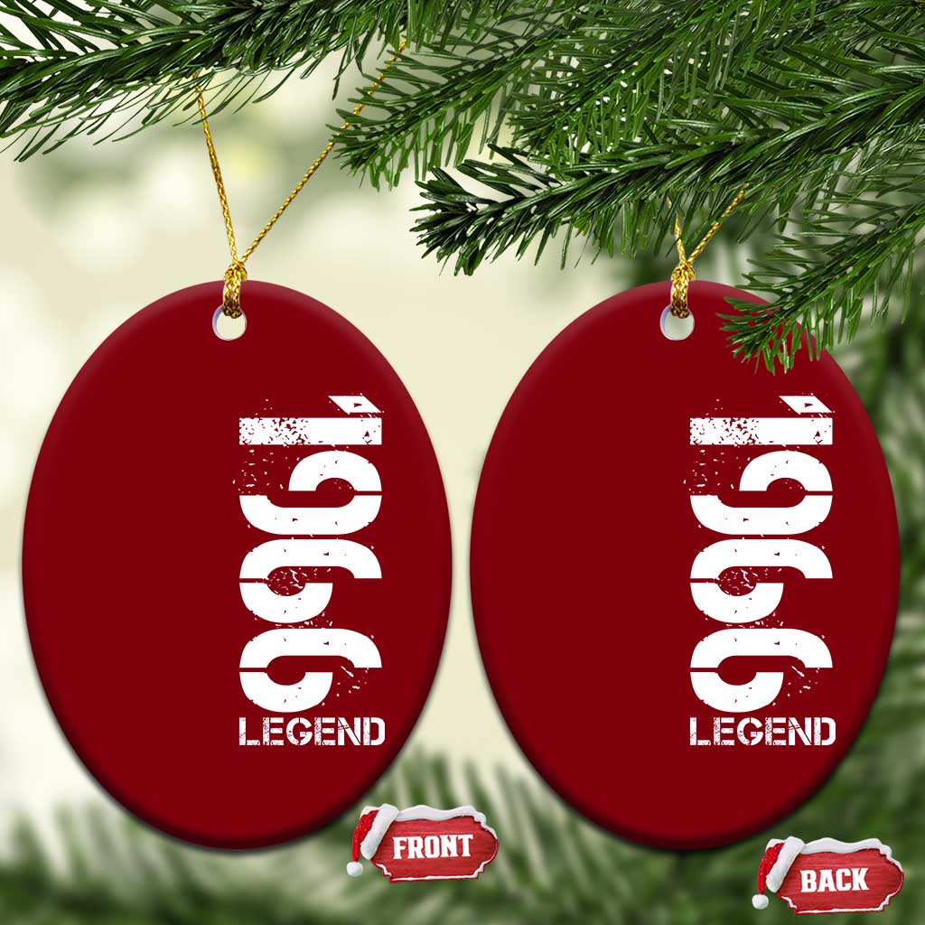 Vintage 1966 Legend Ceramic Ornament 60th Birthday Gifts Special Milestone