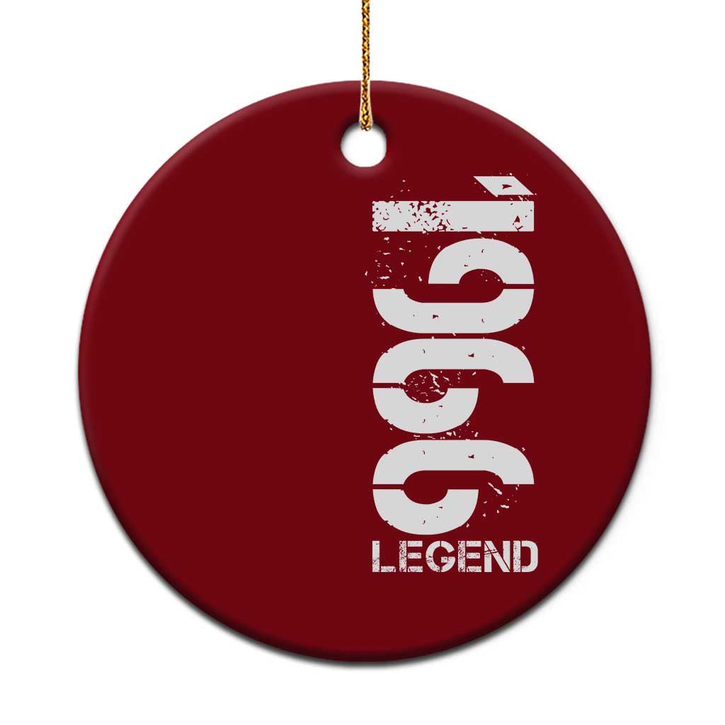 Vintage 1966 Legend Ceramic Ornament 60th Birthday Gifts Special Milestone