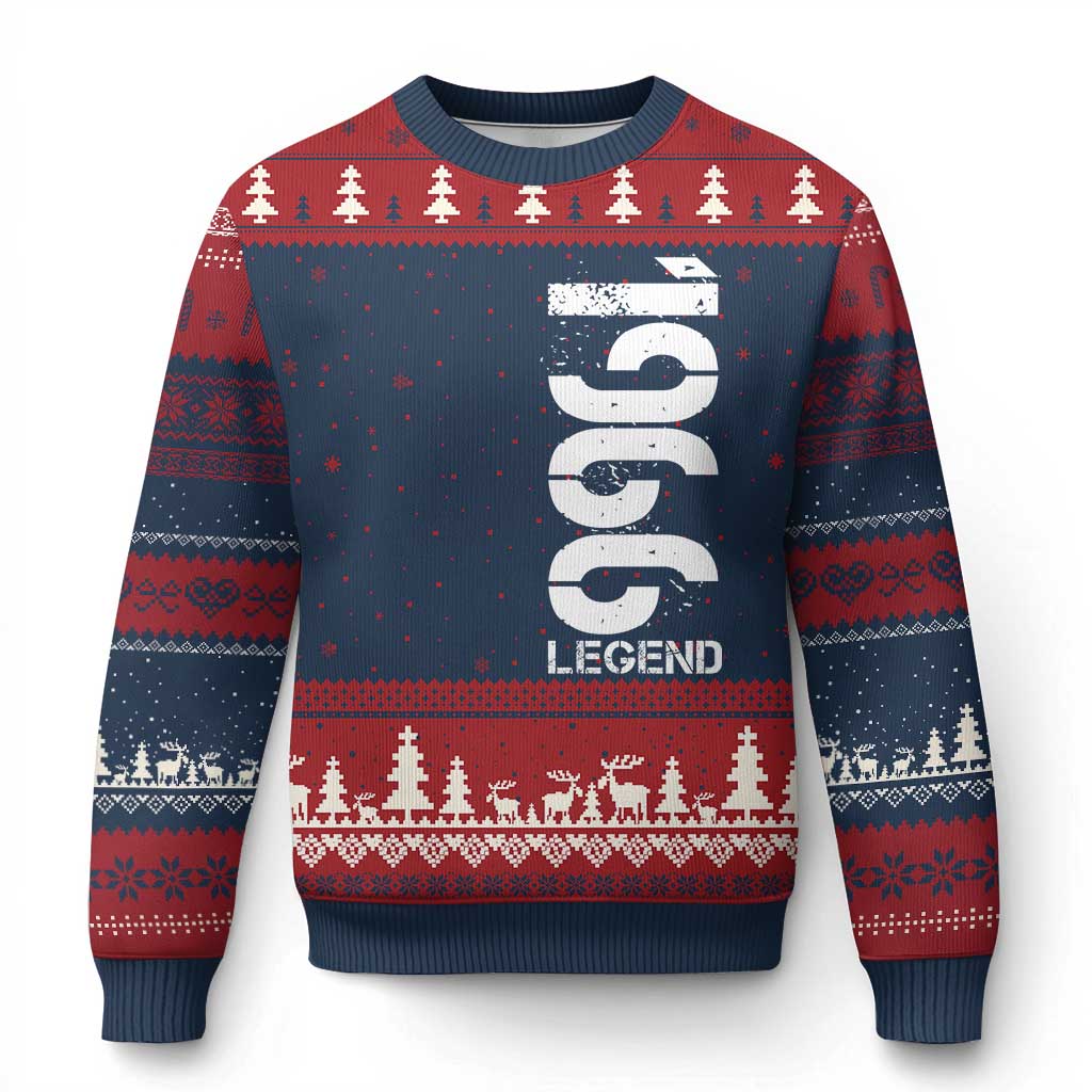Vintage 1966 Legend Ugly Christmas Sweater 60th Birthday Gifts Special Milestone
