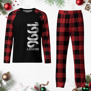 Vintage 1996 Legend Plaid Pajama Set 30th Birthday Gifts Special Milestone