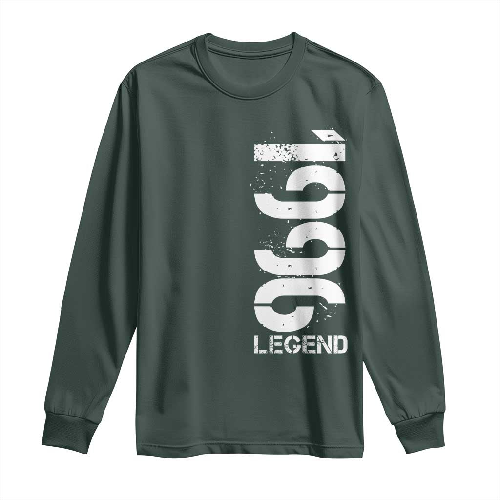Vintage 1996 Legend Long Sleeve Shirt 30th Birthday Gifts Special Milestone TS11 Dark Forest Green Print Your Wear