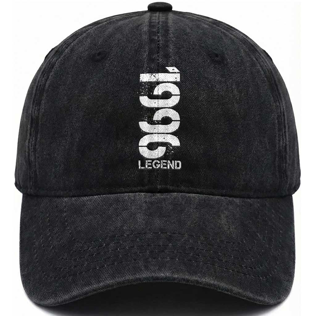 Vintage 1996 Legend Washed Cotton Baseball Cap 30th Birthday Gifts Special Milestone