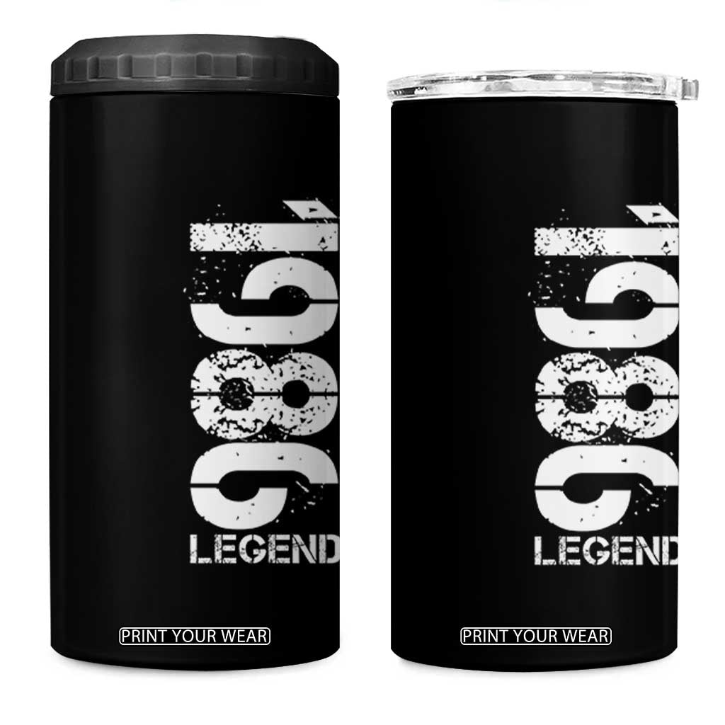 Vintage 1986 Legend 4 in 1 Can Cooler Tumbler 40th Birthday Gifts Special Milestone TS11 One Size: 16 oz Black Print Your Wear