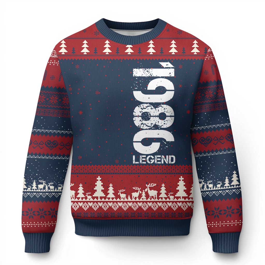 Vintage 1986 Legend Ugly Christmas Sweater 40th Birthday Gifts Special Milestone TS11 Navy Red Print Your Wear