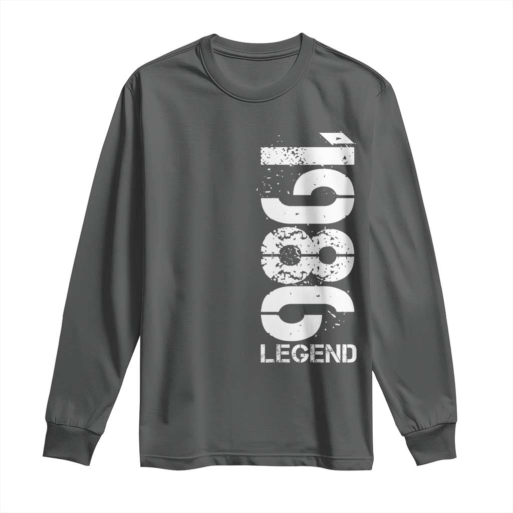 Vintage 1986 Legend Long Sleeve Shirt 40th Birthday Gifts Special Milestone TS11 Dark Heather Print Your Wear
