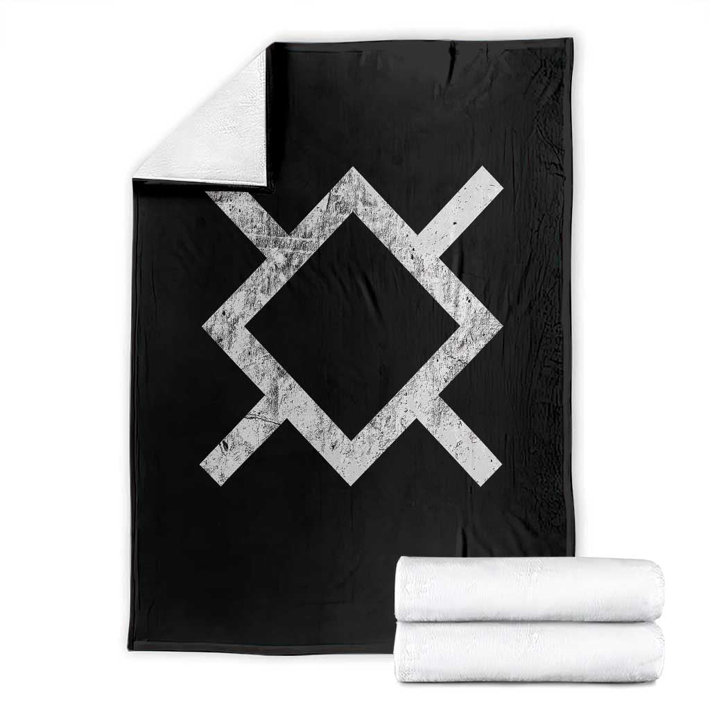 Vintage Northern Cheyenne Tribe Flag Montana Morning Star Symbol Throw Blanket TS11 Black Print Your Wear