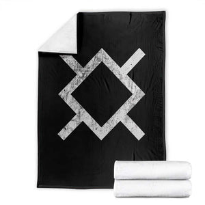 Vintage Northern Cheyenne Tribe Flag Montana Morning Star Symbol Throw Blanket TS11 Black Print Your Wear