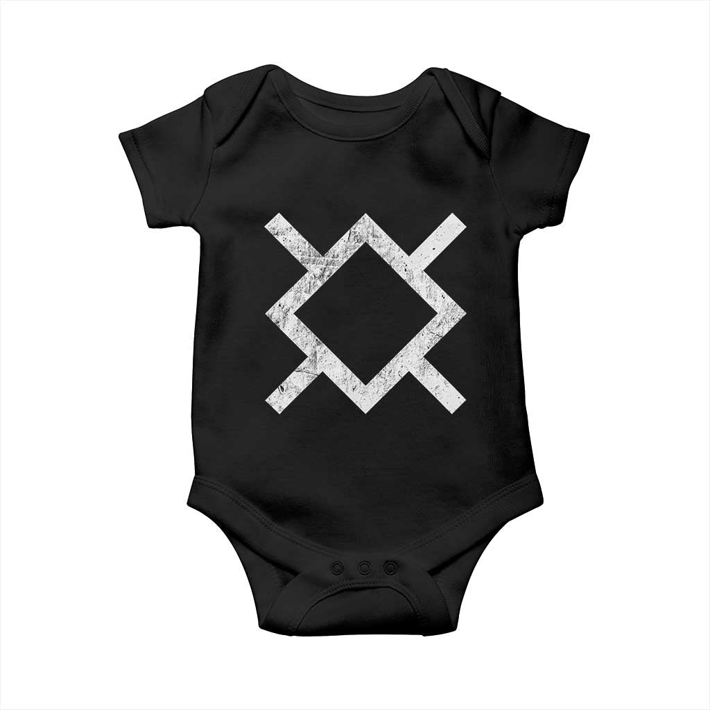 Vintage Northern Cheyenne Tribe Flag Montana Morning Star Symbol Baby Onesie TS11 Black Print Your Wear