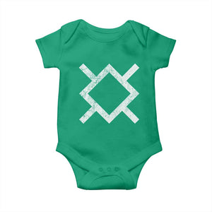 Vintage Northern Cheyenne Tribe Flag Montana Morning Star Symbol Baby Onesie TS11 Irish Green Print Your Wear