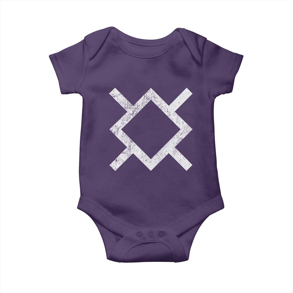 Vintage Northern Cheyenne Tribe Flag Montana Morning Star Symbol Baby Onesie TS11 Purple Print Your Wear
