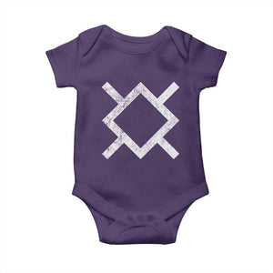 Vintage Northern Cheyenne Tribe Flag Montana Morning Star Symbol Baby Onesie TS11 Purple Print Your Wear
