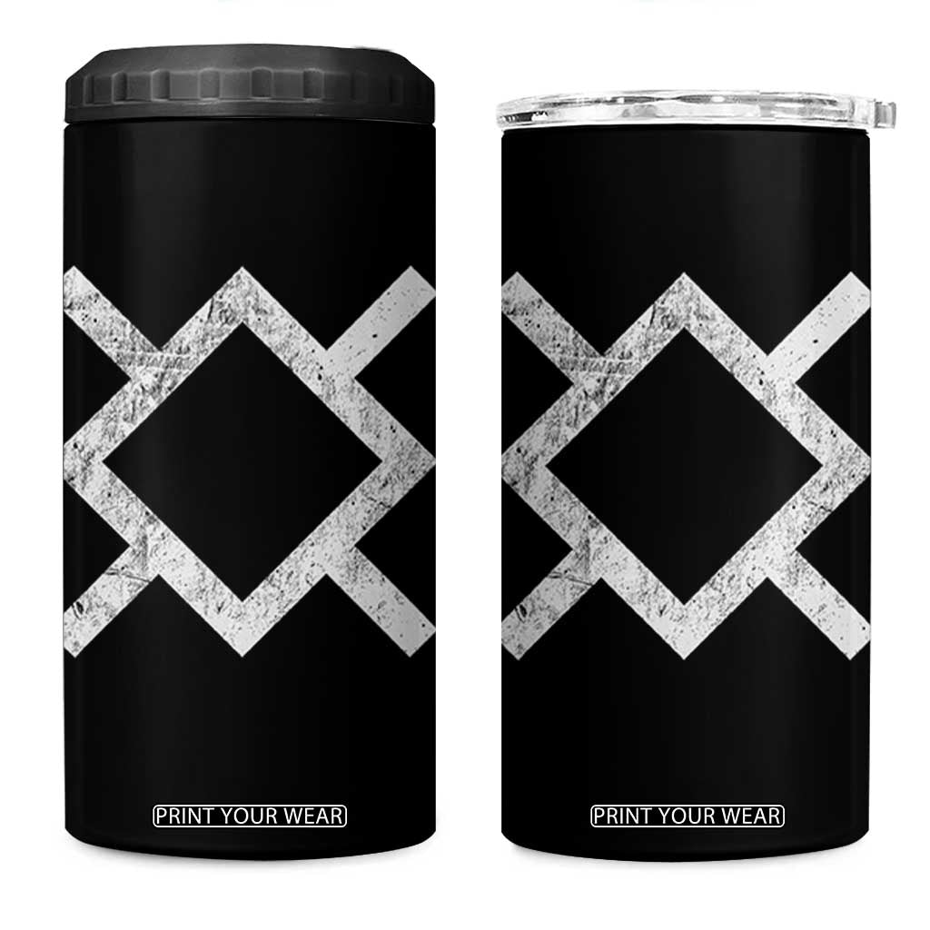 Vintage Northern Cheyenne Tribe Flag Montana Morning Star Symbol 4 in 1 Can Cooler Tumbler TS11 One Size: 16 oz Black Print Your Wear