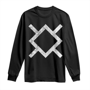 Vintage Northern Cheyenne Tribe Flag Montana Morning Star Symbol Long Sleeve Shirt TS11 Black Print Your Wear