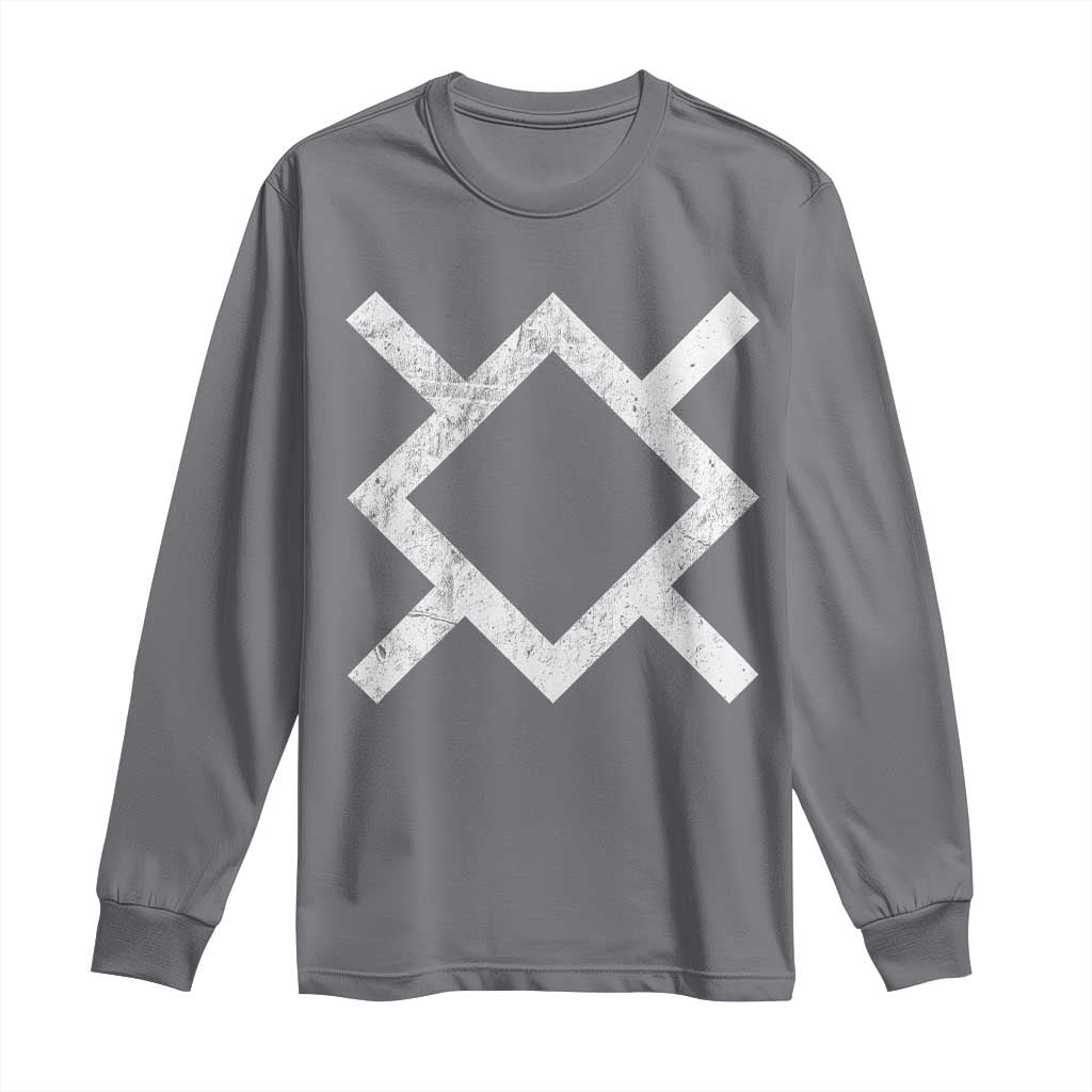 Vintage Northern Cheyenne Tribe Flag Montana Morning Star Symbol Long Sleeve Shirt TS11 Charcoal Print Your Wear