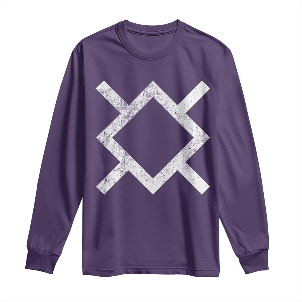 Vintage Northern Cheyenne Tribe Flag Montana Morning Star Symbol Long Sleeve Shirt TS11 Purple Print Your Wear