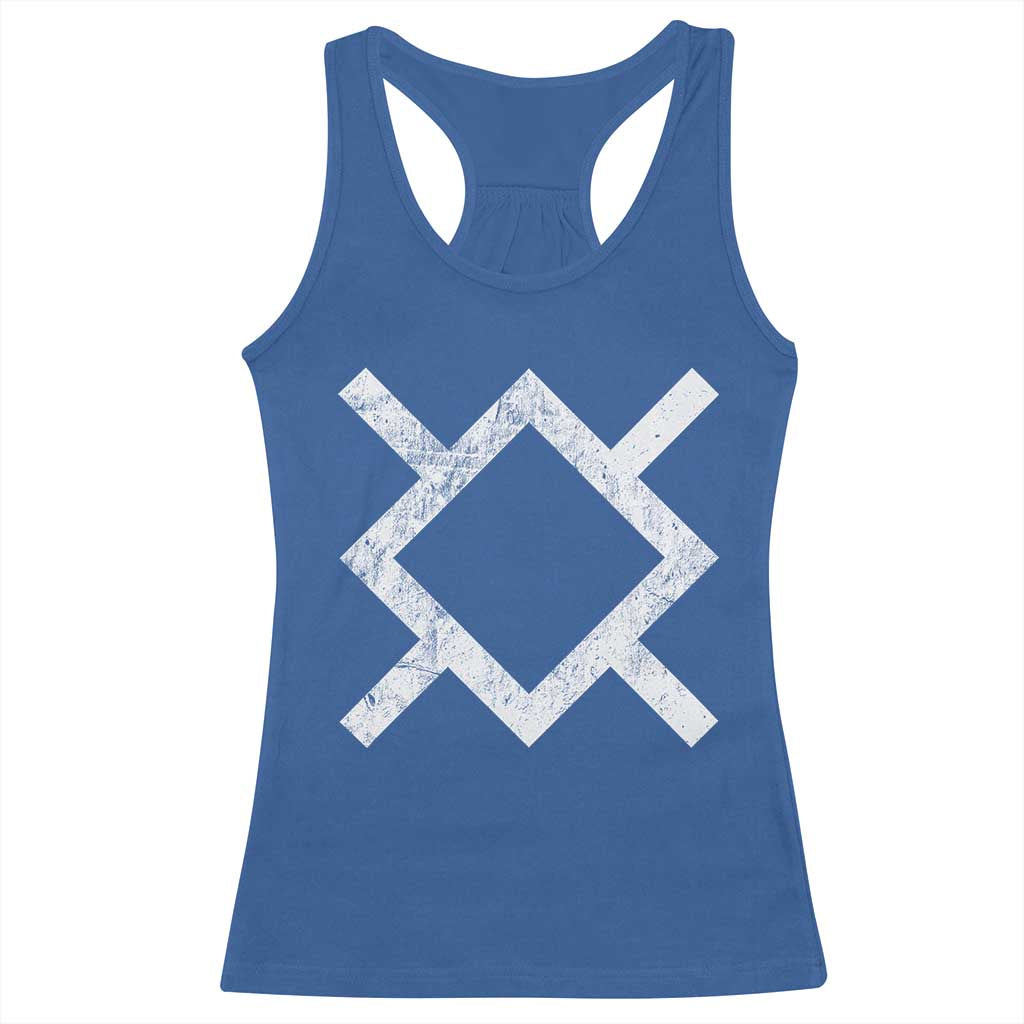 Vintage Northern Cheyenne Tribe Flag Montana Morning Star Symbol Racerback Tank Top TS11 Royal Blue Print Your Wear