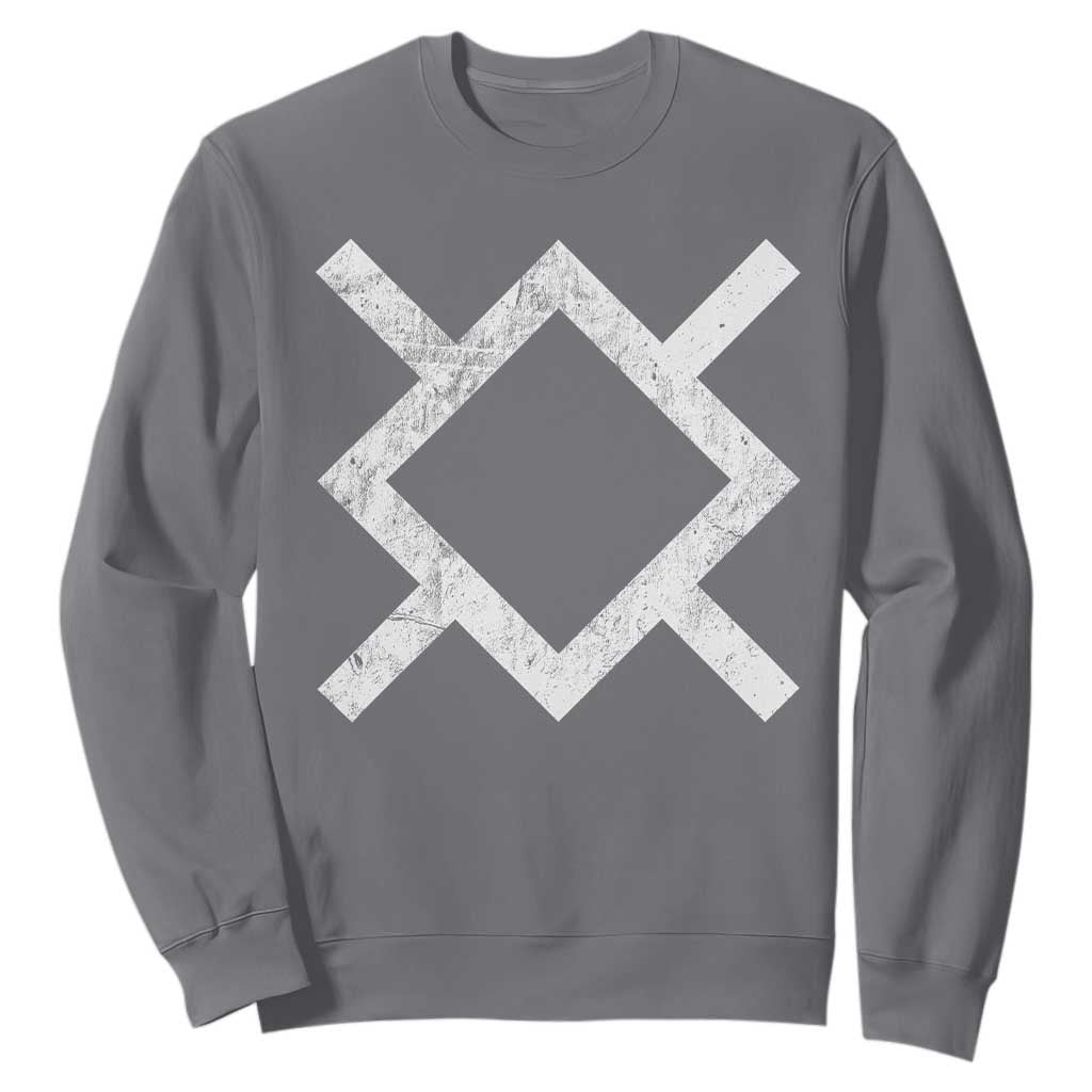 Vintage Northern Cheyenne Tribe Flag Montana Morning Star Symbol Sweatshirt TS11 Charcoal Print Your Wear