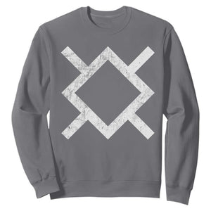Vintage Northern Cheyenne Tribe Flag Montana Morning Star Symbol Sweatshirt TS11 Charcoal Print Your Wear