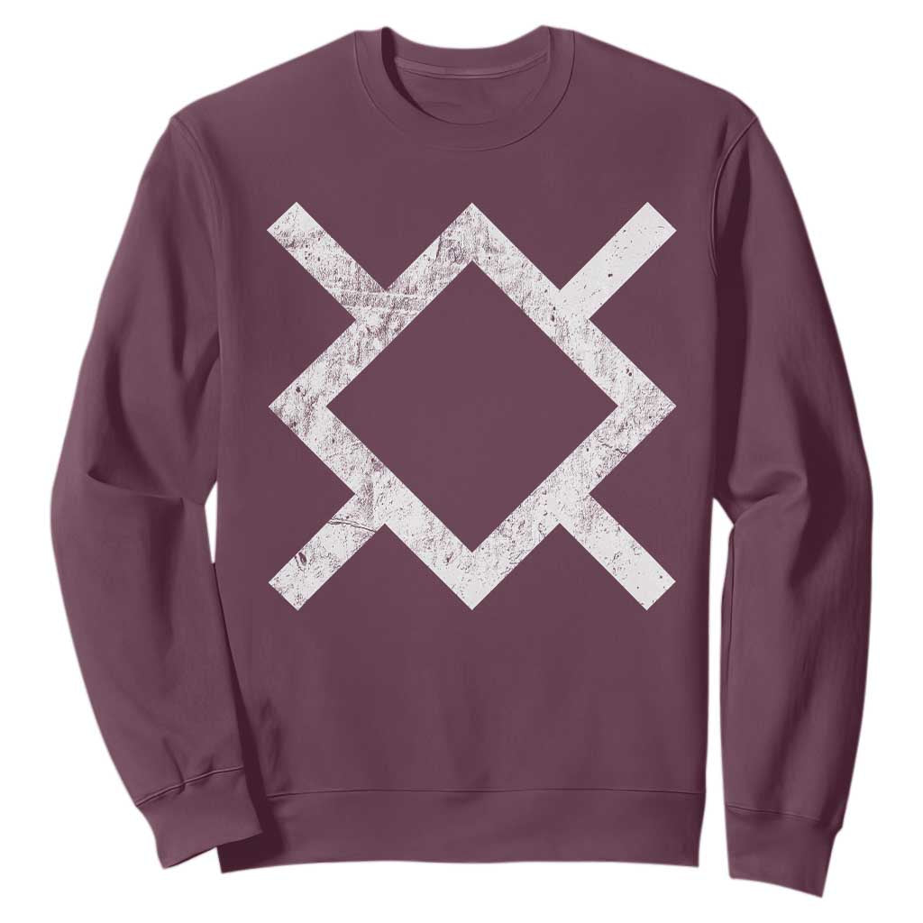 Vintage Northern Cheyenne Tribe Flag Montana Morning Star Symbol Sweatshirt TS11 Maroon Print Your Wear