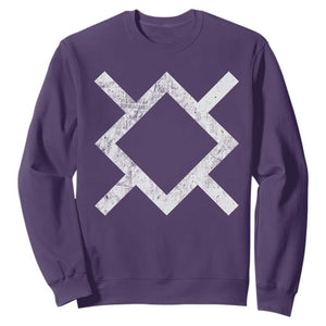 Vintage Northern Cheyenne Tribe Flag Montana Morning Star Symbol Sweatshirt TS11 Purple Print Your Wear