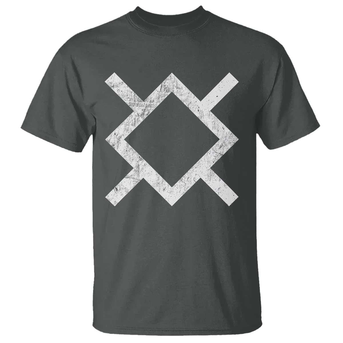 Vintage Northern Cheyenne Tribe Flag Montana Morning Star Symbol T Shirt TS11 Dark Heather Print Your Wear